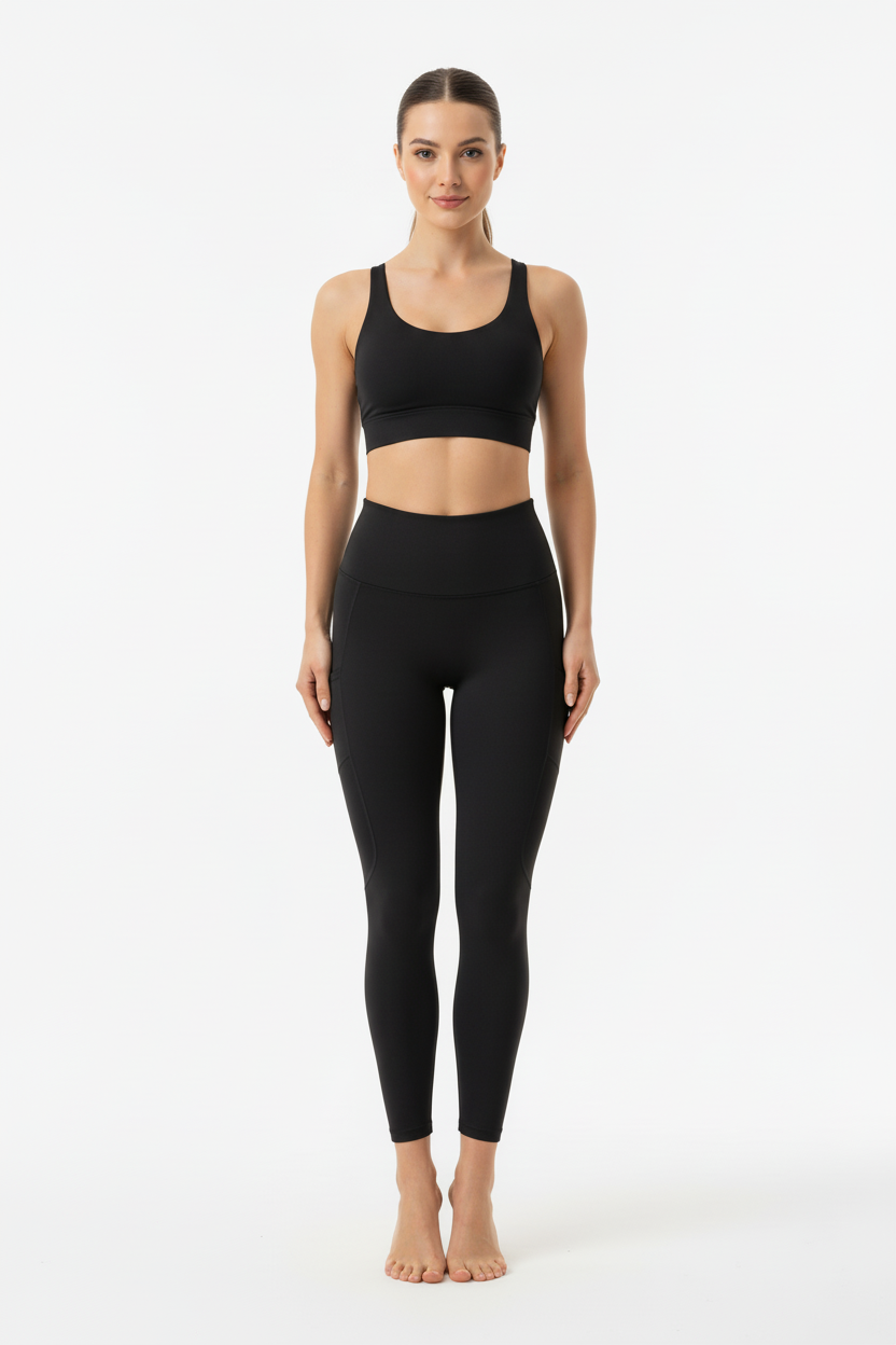 Black Leggings Front View