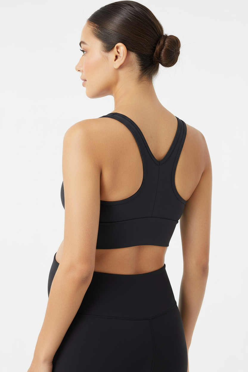 NOURISH Crop Bra – Back View Studio