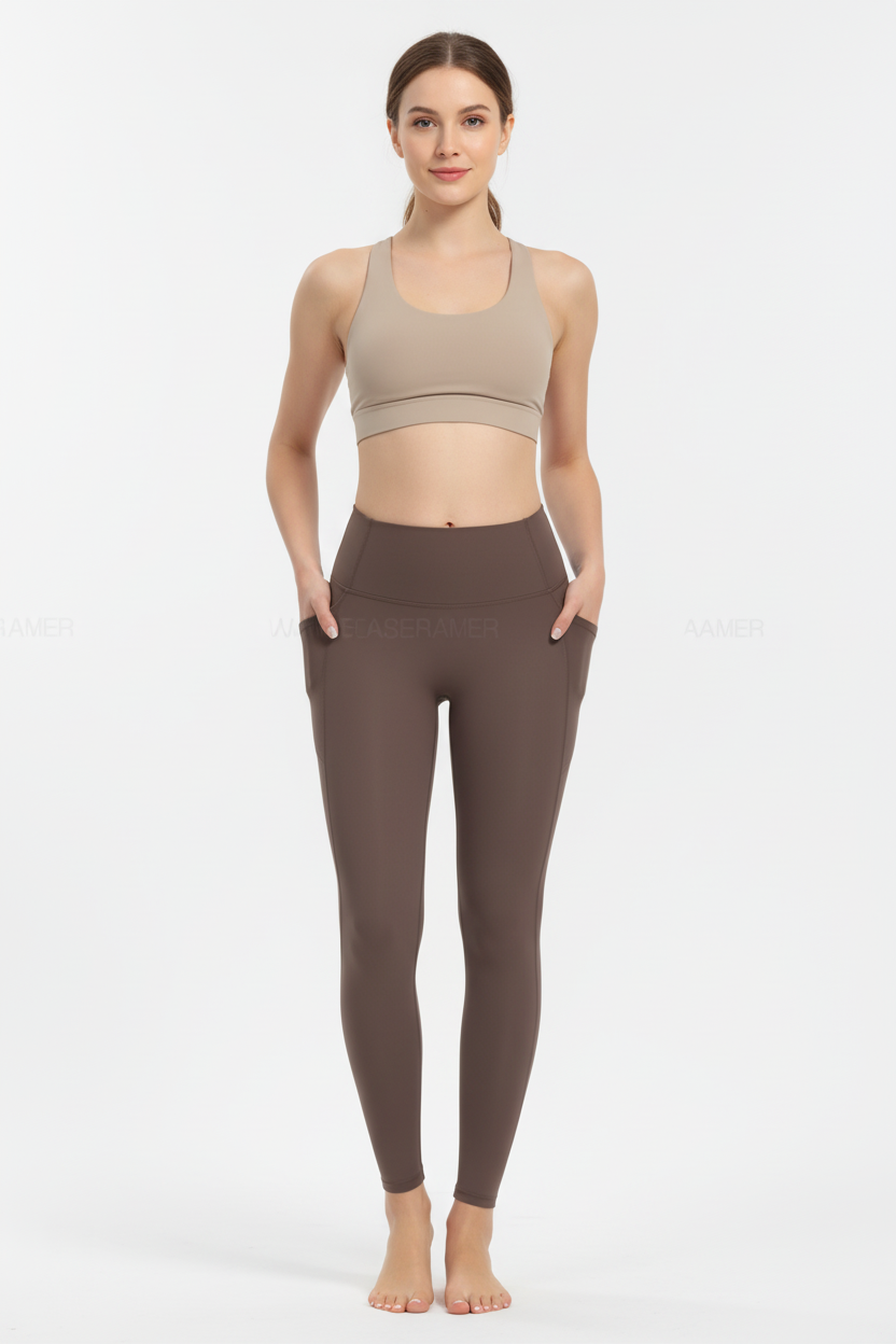 Postpartum leggings front view