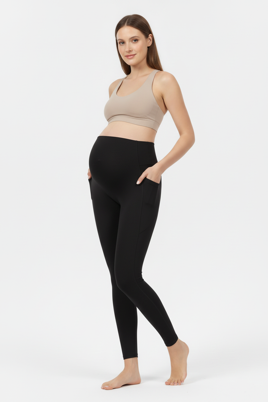 RESILIENCE Leggings – Pregnant Model Studio Shot
